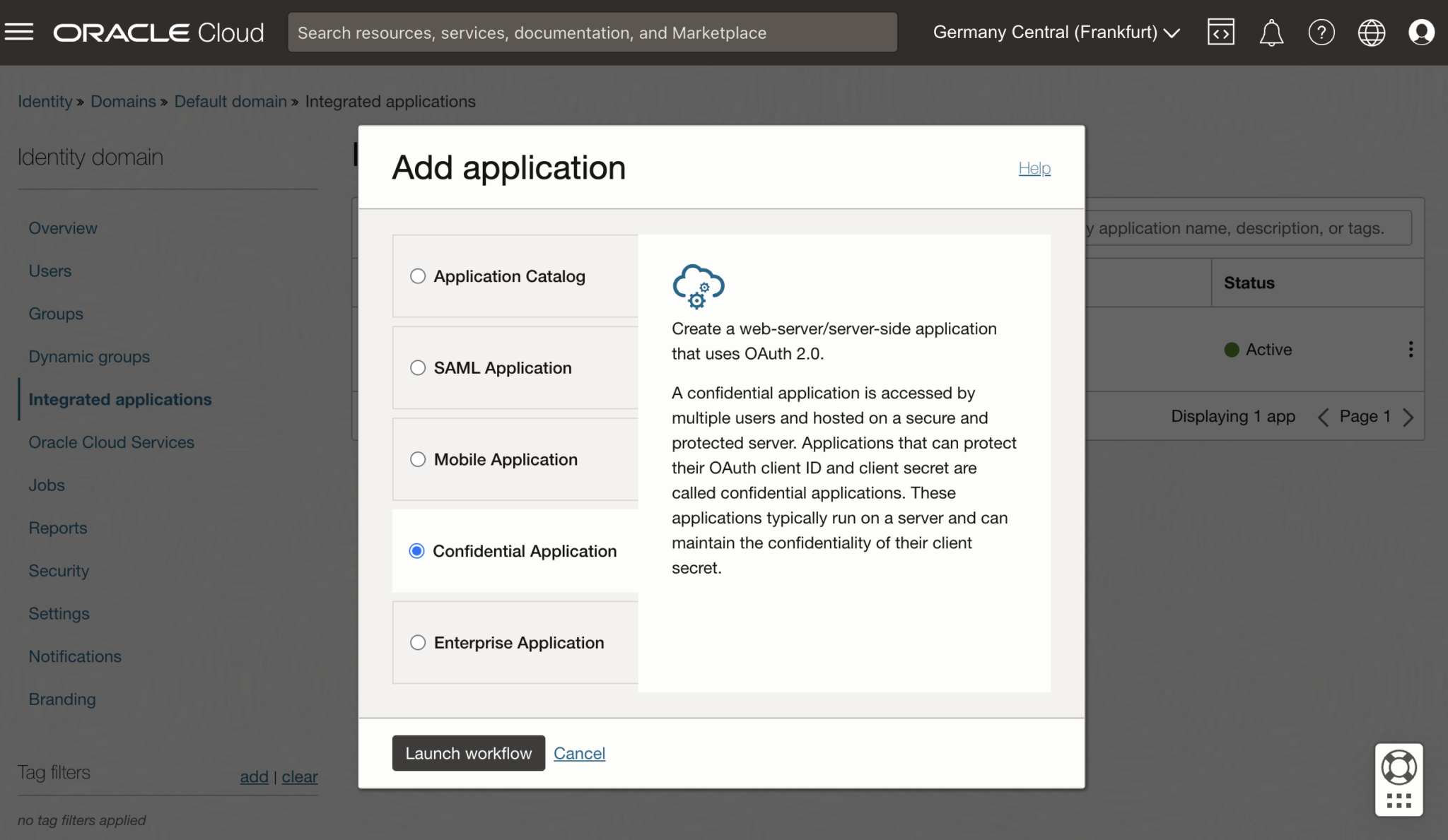 Confidential Application in OCI IAM for invoking Fusion Apps